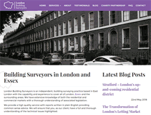 Tablet Screenshot of londonbuildingsurveyors.com